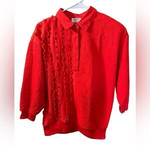 Bonnie & Bill Red Textured Sweater